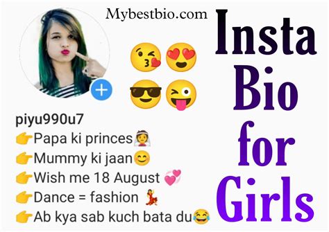 100 Best Instagram Bio For Girls 2022 Stylish And Attitude Insta Bio For Girls Mybestbio
