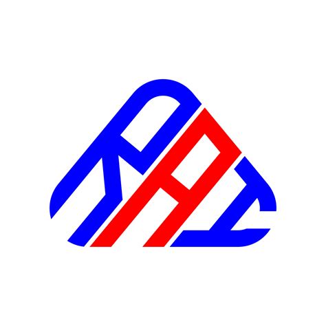 Diseño Creativo Del Logotipo De La Letra Rai Con Gráfico Vectorial