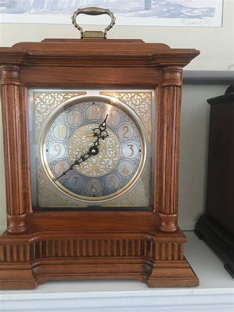 Three Mantle Clocks Western Germany Made Glass Dome Rotating Pendulum