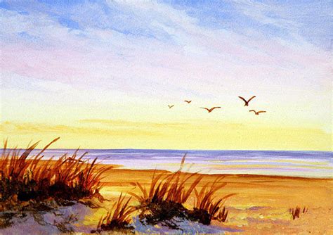 Ocean Sunset Painting By Varvara Harmon Fine Art America