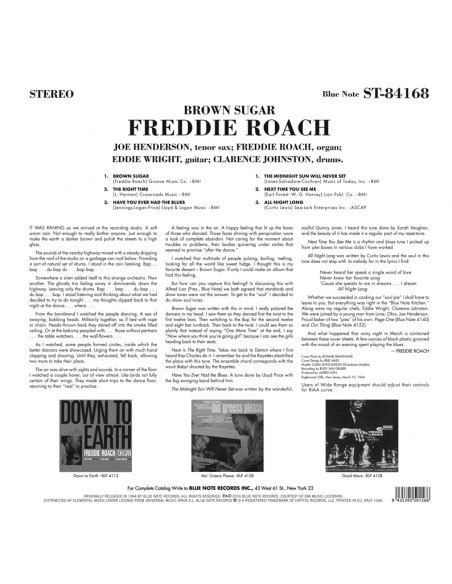 Freddie Roach Brown Sugar Limited Edition 180 Gram Lp