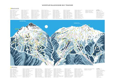 Whistler Blackcomb Trail Map Tracker By Maps On The Web