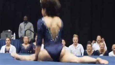 Katelyn Ohashi Goes Viral With Gymnastics Routine Daily Telegraph