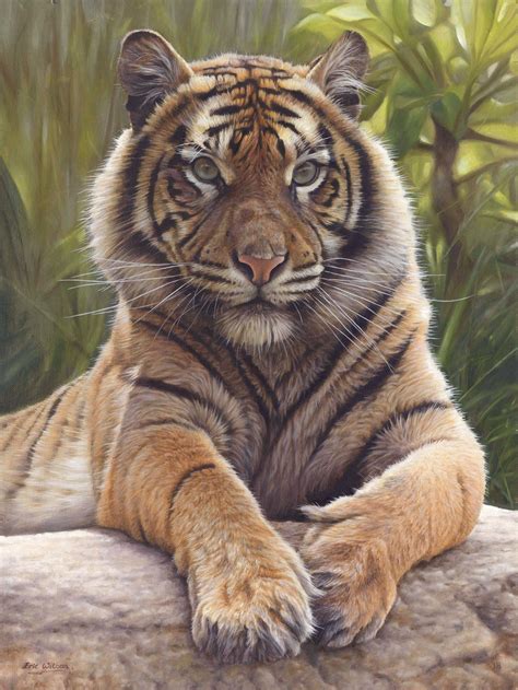 Eric Wilson Wildlife Artist Tiger Artwork Tiger Painting Painting