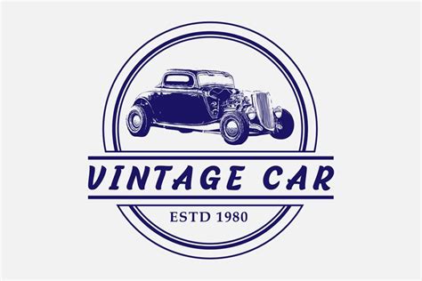 Awesome Vintage Logo For Vintage Car 972435 Logos Design Bundles