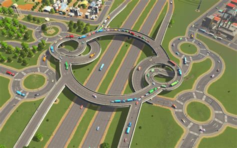 New Interchange Design Looper Interchange Citiesskylines