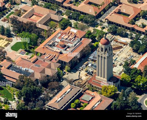 Aerial Stanford University To Palo Alto Hi Res Stock Photography And