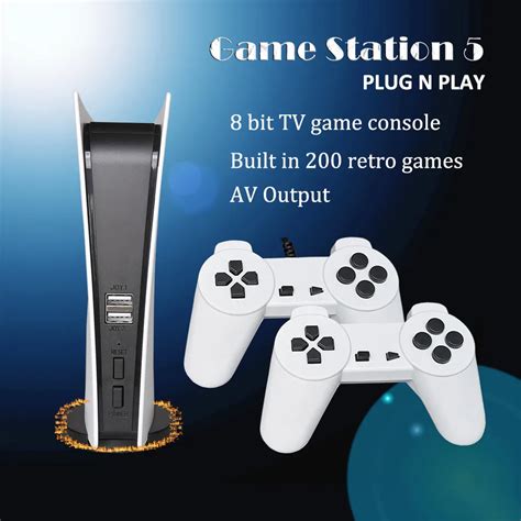 Game Station Usb Wired Video Game Console With 200 Classic Games Bit
