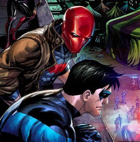 Red Hood And Nightwing Nightwing Red Hood Batman Comics
