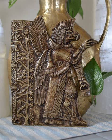 Father Crespi Sumerian Bird God Artifact Replica Out Of Place Etsy