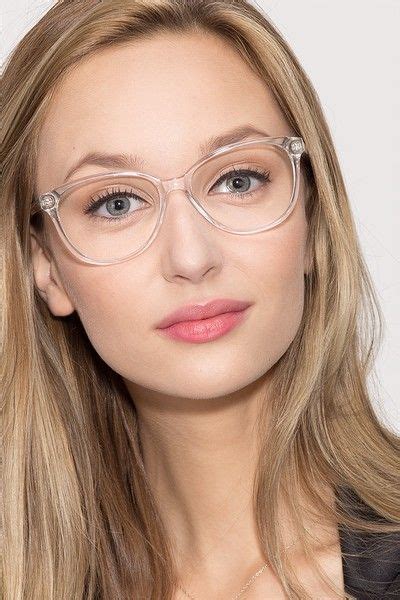 Hepburn Clear White Acetate Eyeglasses From EyeBuyDirect A Fashionable