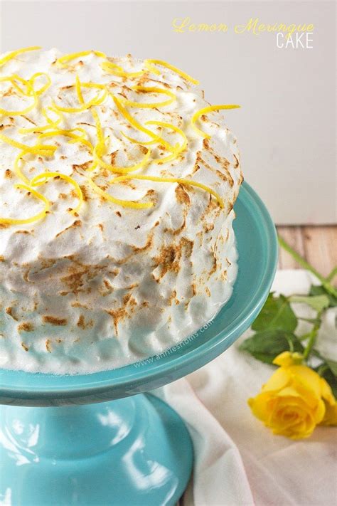 Lemon Meringue Cake Recipe Lemon Meringue Cake Lemon Desserts