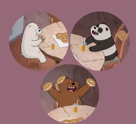 Cute Cartoon Bears And Pandas Eating At A Dinner Table