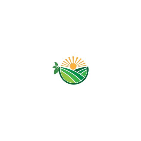 Agriculture Logo Leaf Logo Designeco Friendly Concept Food Earth