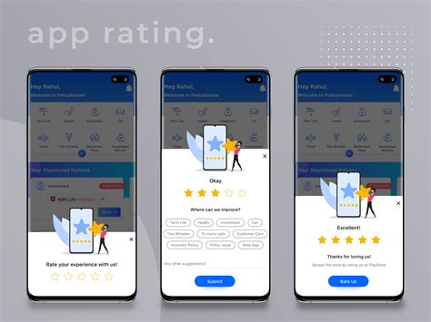 App Rating Popup Screens Policybazaar By Rahul Chauhan On Dribbble