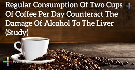 Regular Consumption Of Two Cups Of Coffee Per Day Counteract The Damage