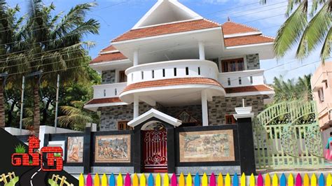 அழகான 4bh2k வீடு Beautiful Elevation Double Story House Tamil