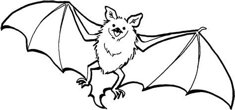 Bat Black And White Bat Line Drawing Clipart Wikiclipart