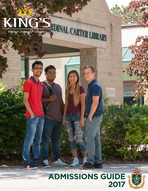 Kings Admissions Guide 2017 By Kings University College Issuu