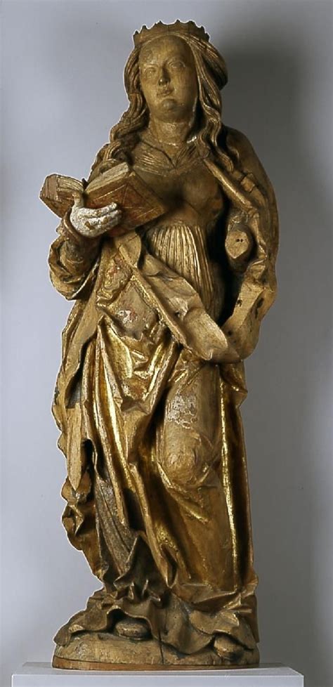 Heilige Katharina Um 1525 Spätmittelalter Badisches Landesmuseum