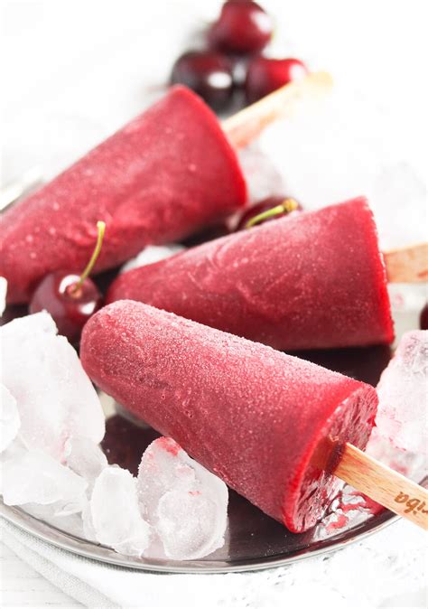 Cherry Popsicles Only 3ingredients Where Is My Spoon