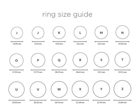 Printable Ring Size Chart E1510670209905 996×797 Pixels Ring Size