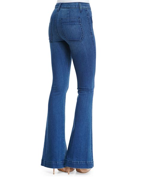 hudson taylor high waist flare leg jeans superior