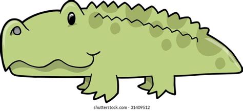 Cute Alligator Vector Illustration Stock Vector Royalty Free 31409512