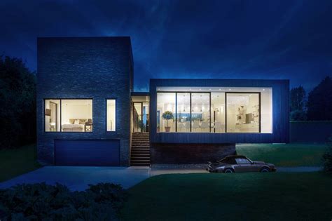 Elegant Black House in Hampshire, United Kingdom by AR Design Studio