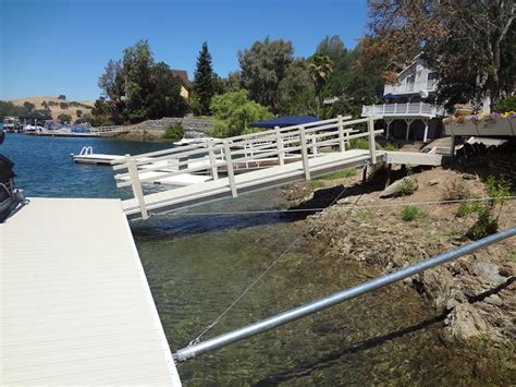 Stiff Arm And Cable Anchoring Mid Cal Construction Boat Dock