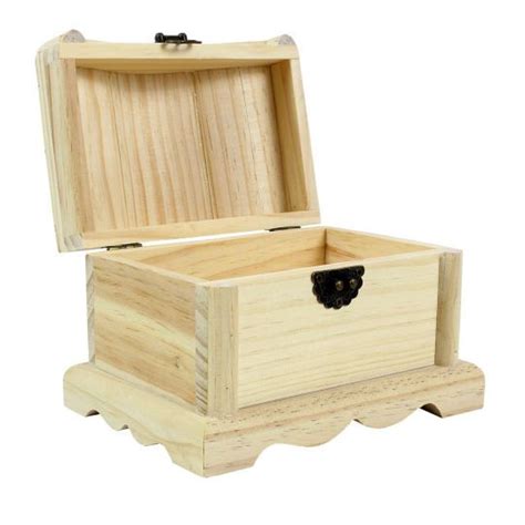 Wood Treasure Chest By Artminds Wood Crafts Wood Craft Supplies Wood