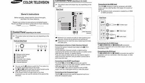 Samsung CW-29Z418T User manual | Manualzz