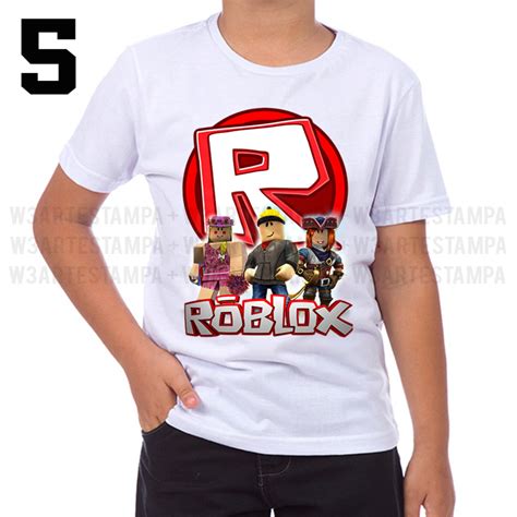 4 Camisetas Jogo Roblox Infantil Escolha O Modelo No Elo7 Estampa