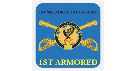 1st Squadron 1st Cavalry 1st Armored Stickers Zazzle