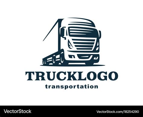 Logo Truck And Trailer Royalty Free Vector Image
