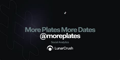 More Plates More Dates Trending Social Media Influencer Profile On