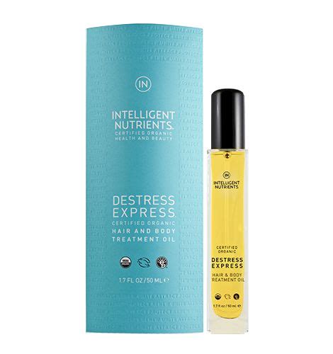 Intelligent Nutrients Destress Express Hair And Body Oil Organic Health