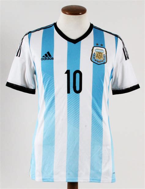 Lionel Messi Game Worn Jersey Argentina 2014 Coa 100 Authentic Team