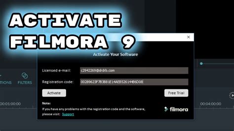 How To Filmora 9 Registration Code Activate Wondershare Filmora 903