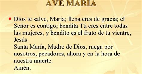 ¡llena Eres De Gracia Oración Completa Dios Te Salve María