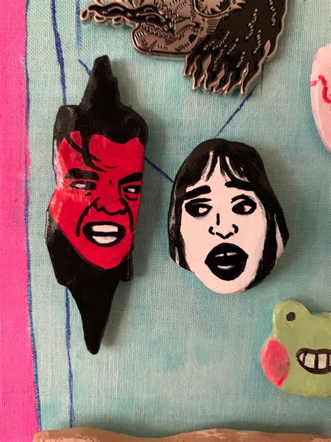 The Shining Polymer Clay Pin Shelley Duvall And Jack Etsy