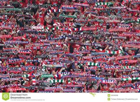 Wisla krakow matchup at spring sweet spring 3 regionals! Fans Editorial Stock Photo - Image: 34348268