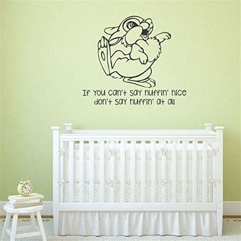 Playroom Wall Decals Thumper From Bambi Quote If You Cant Say Something