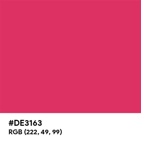 Cherry Color Hex Code Is De3163