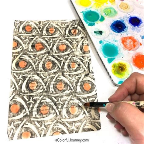 Crayon Rubbings Stencils And Watercolors Carolyn Dube