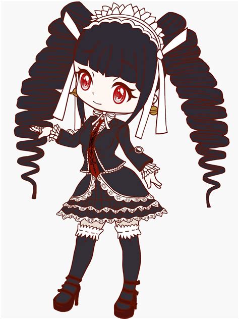 Pegatina Celestia Ludenberg Danganronpa Chibi Lindo De Amberlynnkoch