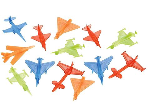 Mini Toy Airplanes X Pack Of 12 Assorted Colored Mini Toy Jet Fighters