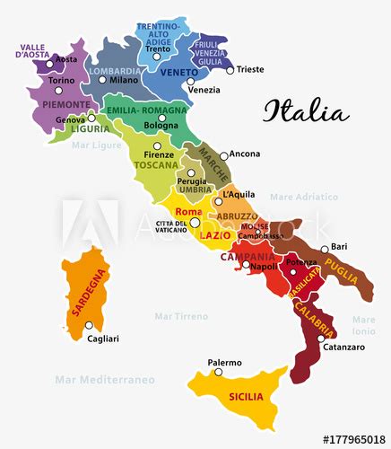 Alla scoperta della spagna attraverso tutte le regioni spagnole. Cartina Dell\'italia Regioni E Capoluoghi | Tomveelers