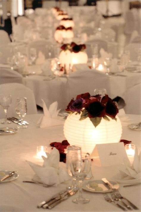 Flowers In Paper Lantern Centerpieces A Wedding Blog