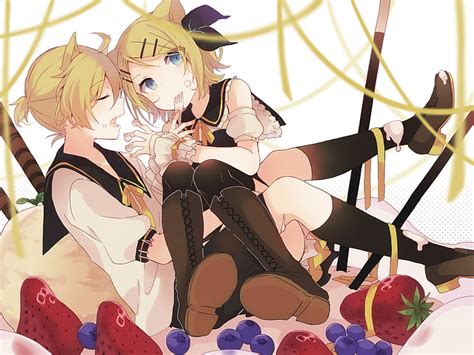 Anime Vocaloid Len Kagamine Rin Kagamine Fondo De Pantalla Hd